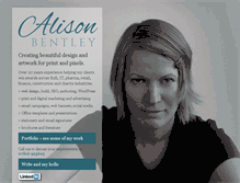 Tablet Screenshot of alisonbentley.com